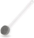 New Upgrade Shower Brush with Soft Nylon Bristles, Long Handle Shower Bath Brush, Back Scrubber for Shower, Body Exfoliator for Wet or Dry Brushing