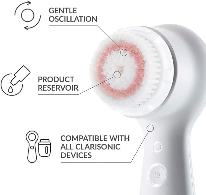 Evetree Radiance Facial Cleansing Brush Head Replacement | Compatible with Clarisonic Mia 1, Mia 2, Mia Fit, Alpha Fit, Smart Profile Uplift and Alpha Fit, 2 Pack (Radiance)