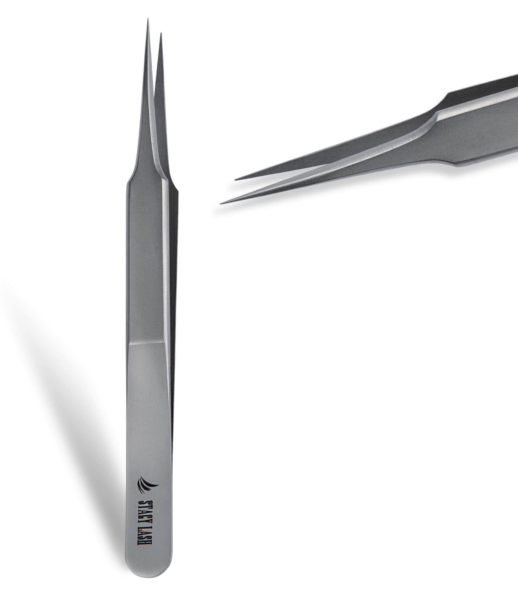 Stacy Lash STL-4 Isolation Eyelash Extension Tweezers/Supplies for Classic Extensions & Individual False Mink Lashes/Precision Eyelashes Separator Tool/Beauty Accessories/Sharp Tweezer Tip