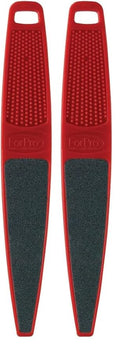 ForPro Red Panda Foot File, 60/100 Grit, Double-Sided Pedicure File for Feet and Heels, 10.5” L (Pack of 2)