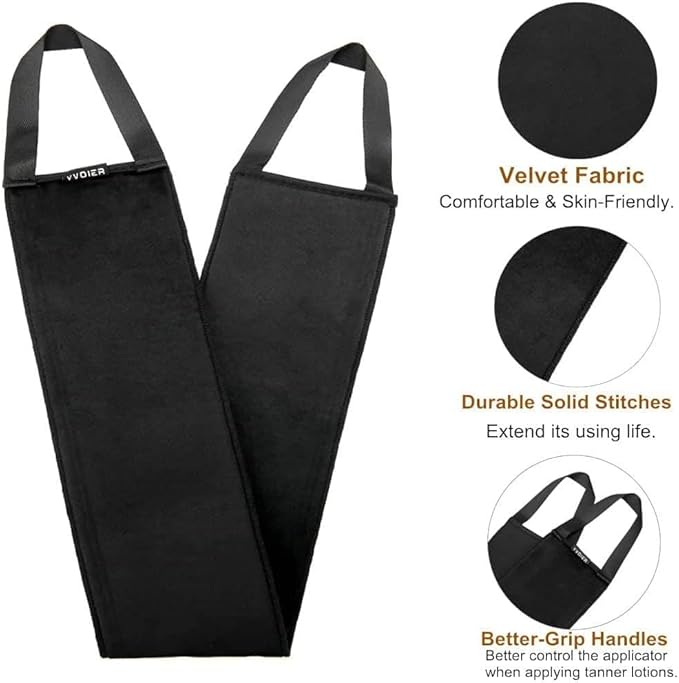 Yvoier Self Tanning Mitt Applicator Kit 4 in 1 Self Applicator Set with Exfoliating Glove,Tan Mitt Applicator, Tanning Back Lotion Applicators for Your Back,Face Mitt for Tanning Lotion, Spray, Mousse