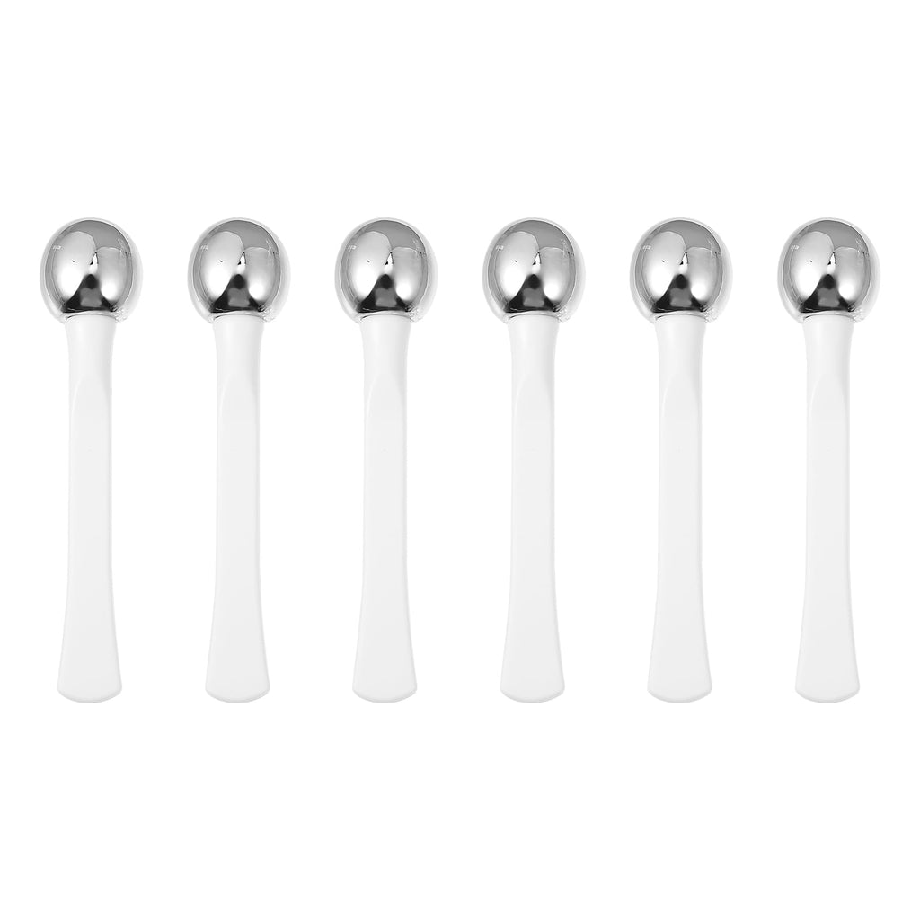 EXCEART 6pcs Eye Cream Applicators Face Eye Roller Massage Care Applicator Wand Stick Metal Cream Roller Wand