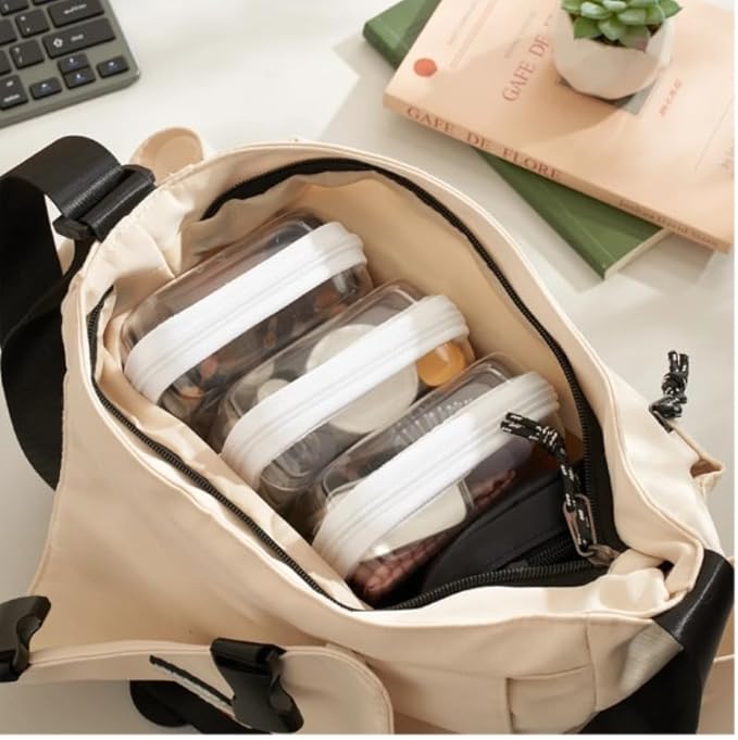 WELPIRT 3-Pack Small Clear Hard Shell Zipper Pouches, Clear Zipper Bags, Hard Case Pouches for Purse & Diaper Bag Organizer,and Travel Essentials（3S）
