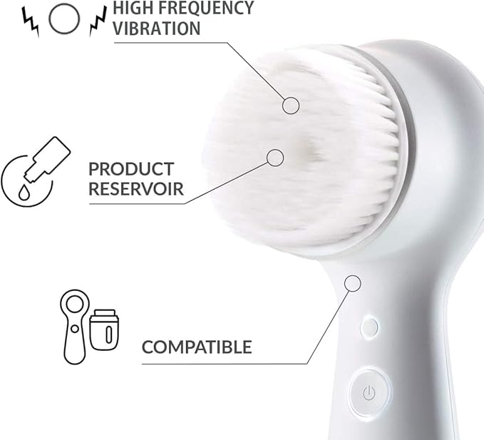 Evetree Luxe Cashmere Brush Head Replacement Compatible with Clarisonic Mia 1, Mia 2, Mia Fit, Alpha Fit