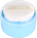 Onwon After-Bath Puff Box Empty Body Powder Container Dispenser Case with Sifter and Powder Puffs for Home and Travel Use