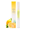 Yimart Set of 4pcs Lemon Flavor Cuticle Revitalizer Oil Pen with Soft Brush,Nail Nutritional Cuticle Oil Pen For Anti-barb Finger Edge Nail Care Tool