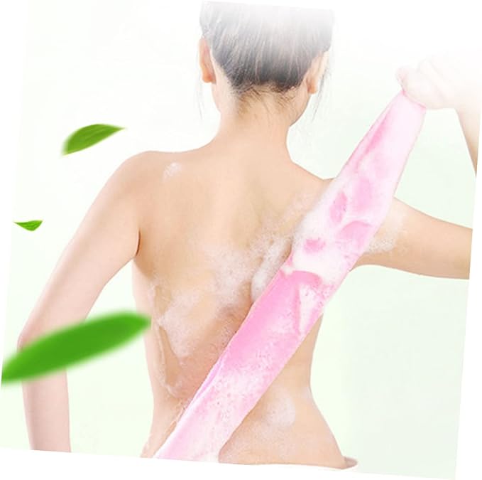 FOMIYES 4pcs Back Scrubber Exfoliating Shower Washcloths for Skin Types Body Cleaning Tool Yellow Green