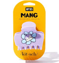 Kitsch BT21 Recycled Plastic Puffy Medium Hair Clips for Women, Medium Claw Clip for Thin & Thick Hair - Mang, 1pc