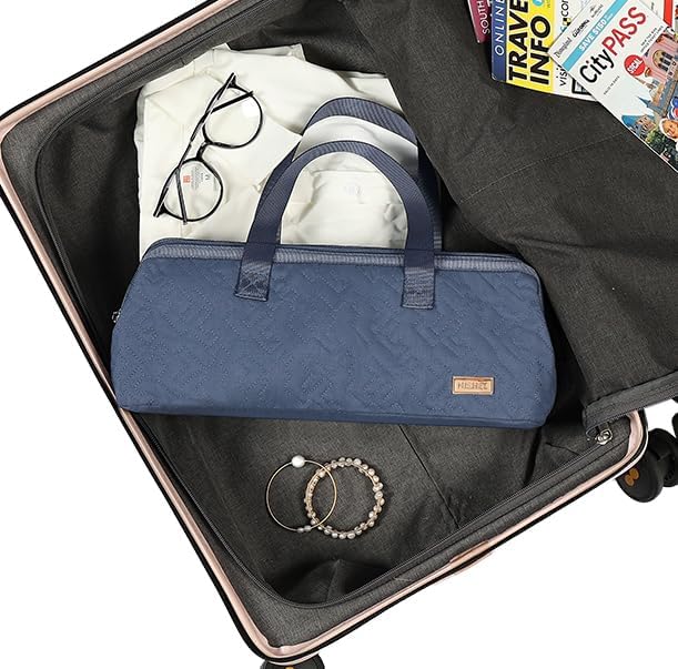 NISHEL Hair Tools Travel Bag Dryer Curling Iron Attachment Organizer Case