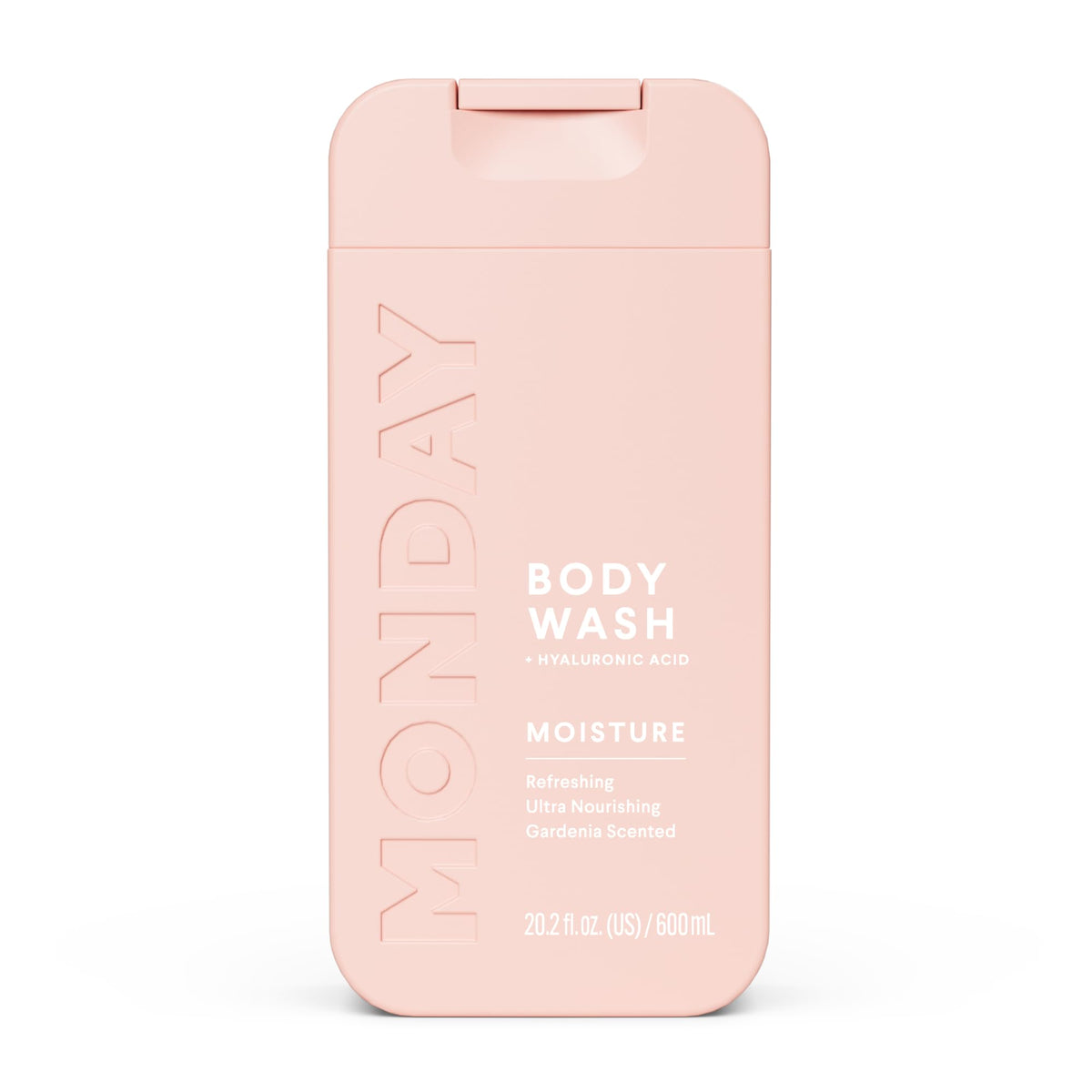 MONDAY HAIRCARE MOISTURE Body Wash in Fresh Gardenia with Hyaluronic Acid & Shea Butter for All Skin Types, 600 mL