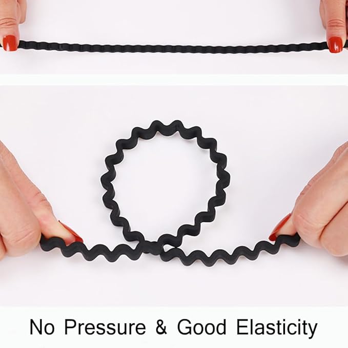 TOBATOBA 12Pcs Fashion Headbands for Women Styles with Teeth Plastic Head Bands for Women's Hair Non Slip Comb Skinny Zig Zag Headbands 90s Fashion Hair Accessories for Women Men Teen Girls