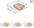OXO Good Grips Fridge Organization Bin 8 in x 10 in - for Deli Meats, Cheeses, Loose Fruits and More (Pack of 4)