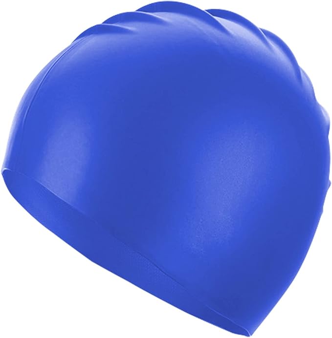 Doovid Swim Caps for Women Men Waterproof Silicone Ear Protection Long Hair High Elasticity Swimming Cap
