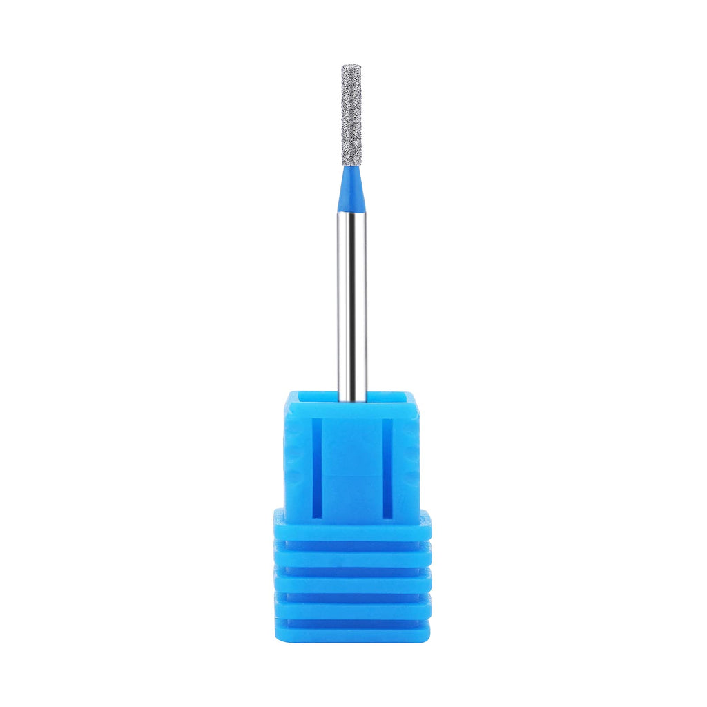 NMKL38 Diamond Bit Small Barrel Shape Electric Nail Drill File Cuticle Cleaner Tool for Rotary Nail Drill Machine Manicure Pedicure Polishing Kit (Medium 1.6x8)
