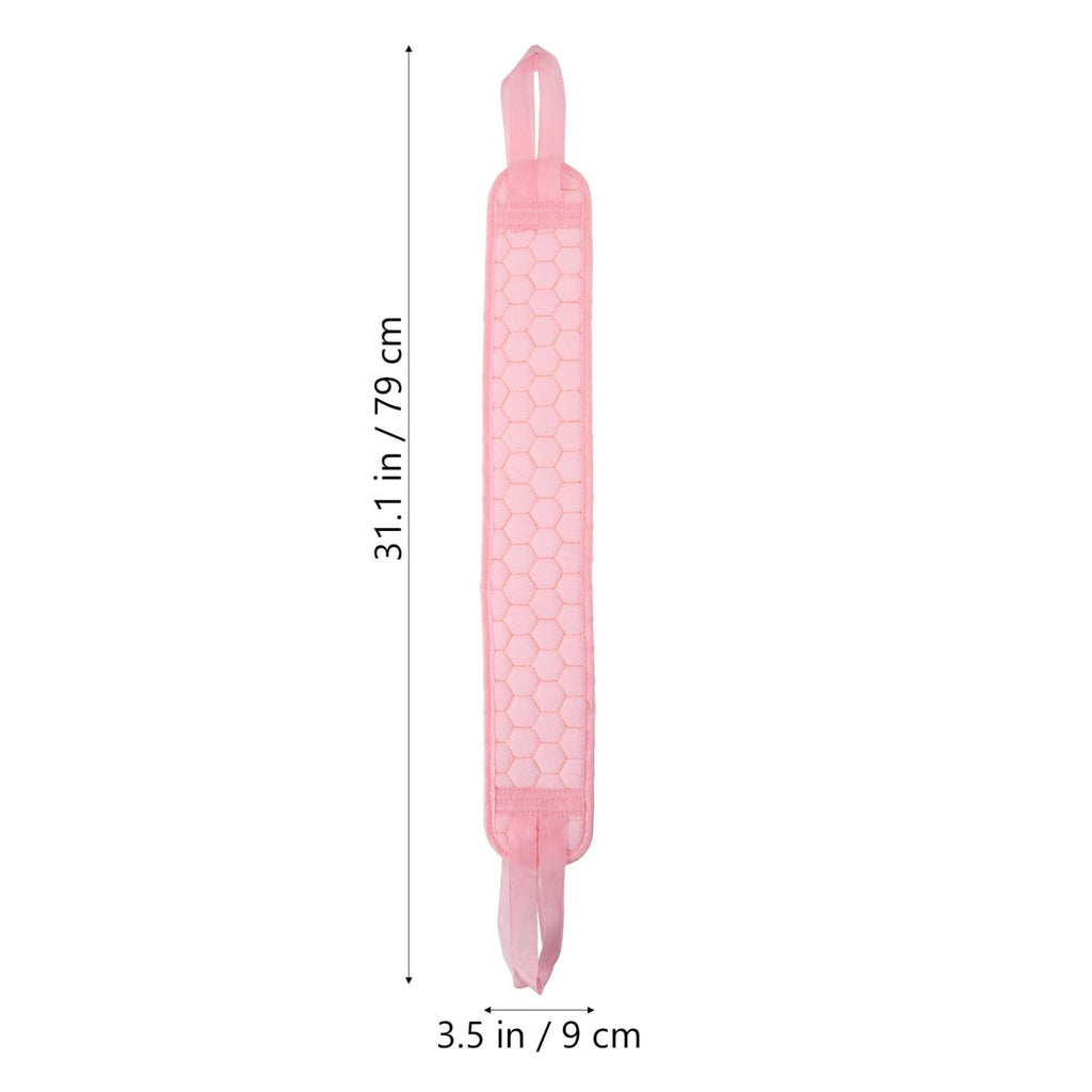 CANIGHT 2pcs Bath Scrubber Set Exfoliating Back Strap Glove for Smooth Skin Body Cleaning Tool for Shower Use Easy to Store Hang to Dry