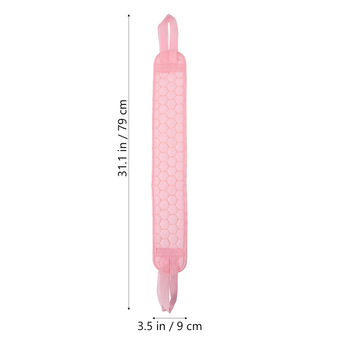 CANIGHT 2pcs Bath Scrubber Set Exfoliating Back Strap Glove for Smooth Skin Body Cleaning Tool for Shower Use Easy to Store Hang to Dry