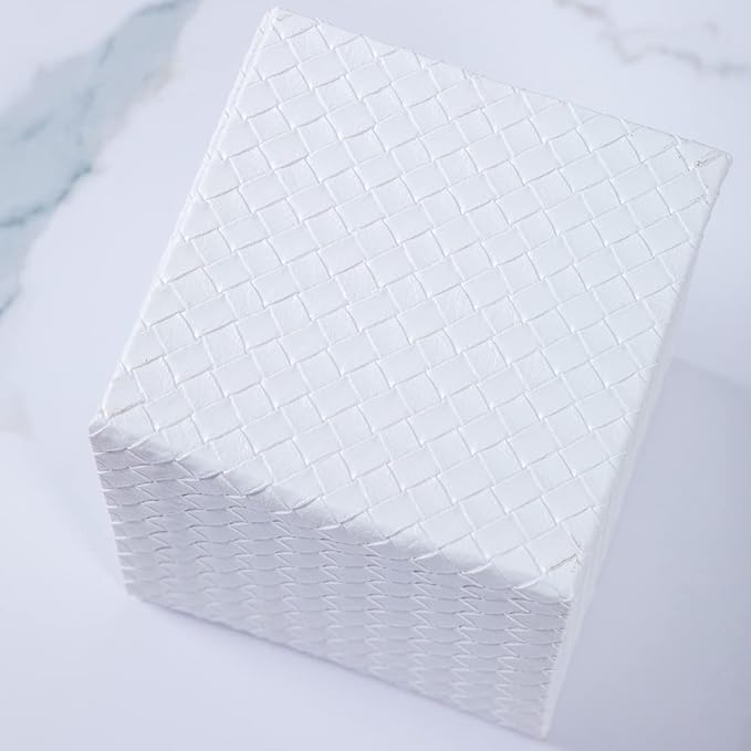 Tissue Box Cover Square,White Tissue Holder for Bathroom Accessories,Bathroom