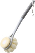 Shower Body Brush,Soft Bristles & Loofah Back Scrubber Bath Mesh Sponge