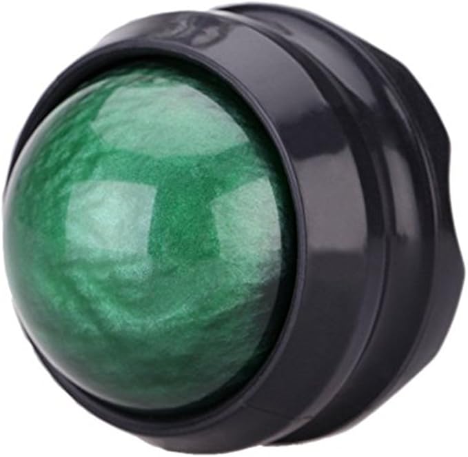 ZONGS Manual Massage Ball Pain Relief Back Roller Massager Self Massage Therapy and Relax Full Body Tools for Sore Muscle Joint Pain Essential Oils or Lotion Relax (Green)