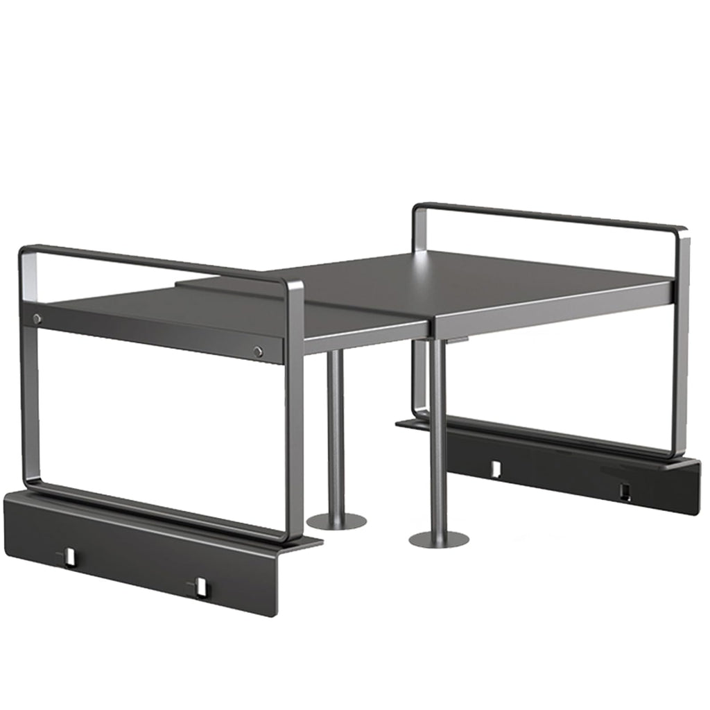 YOFENZO Adjustable Fridge Top Storage Rack,20.8"-36.6" Expandable Organizer Shelf,Refrigerator Storage, Anti-Slip,L-Shaped Design,Space Saver for Kitchen,Laundry,Dorm (Fits Most Appliances)