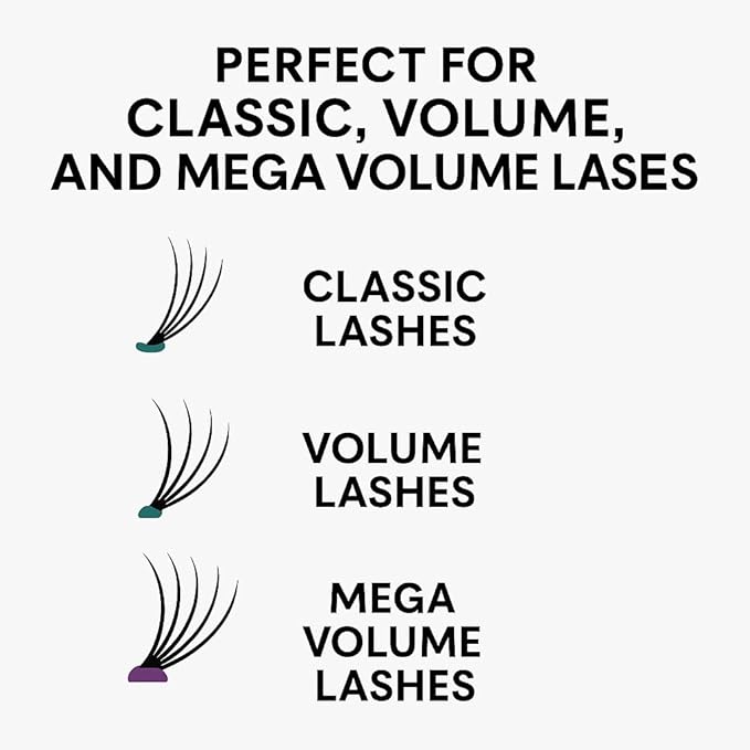 Acrylic Eyelash Storage Box - Eyelash Extension Organizer Box - Lash Organizer Tiles for Lash Extension - Perfect for Eyelash Holder, Eyelash Case and Eyelash Storage Case (clear & white)