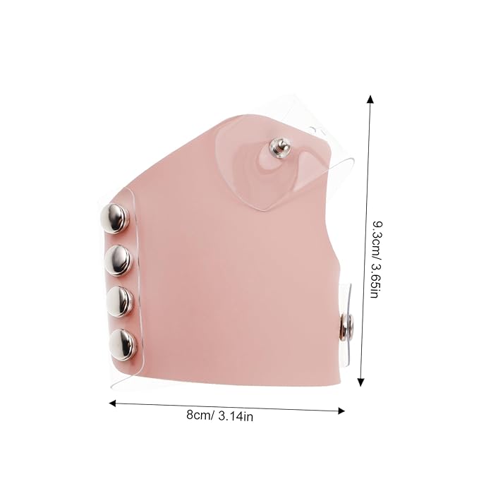PACKOVE Makeup Mixing Palette Portable Transparent Cosmetic Plate for Professionals Handheld Pu Mixing Tray for Foundation and Color Blending for Makeup Artists and Enthusiasts