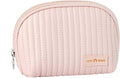 Duleylv Small Makeup Bag for Purse Mini Cosmetic Pouch Waterproof Makeup Organizer for Women Small Cosmetic Bag PU Leather Travel Makeup Bag Lipstick Bag with Zipper Pink
