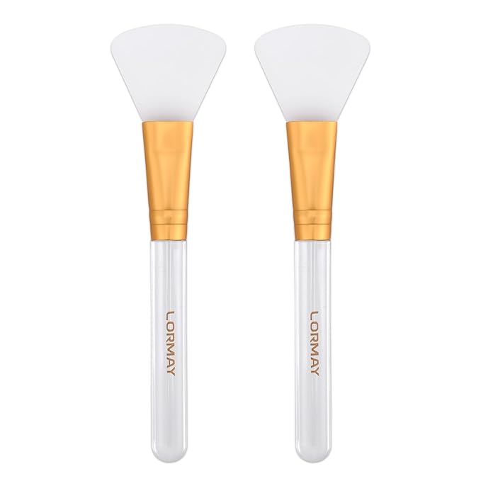 LORMAY 2 Pcs Silicone Jelly Mask Brush, Facial Skincare Applicator