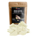 Motherland Goods Deodorized Cocoa Butter Chunks - Refined Unscented Cacao From Ghana - Organic Body Moisturizer for Sensitive Skin, Anti-Aging, Scars & for DIY & Craft Projects - (4 Oz- No Smell)