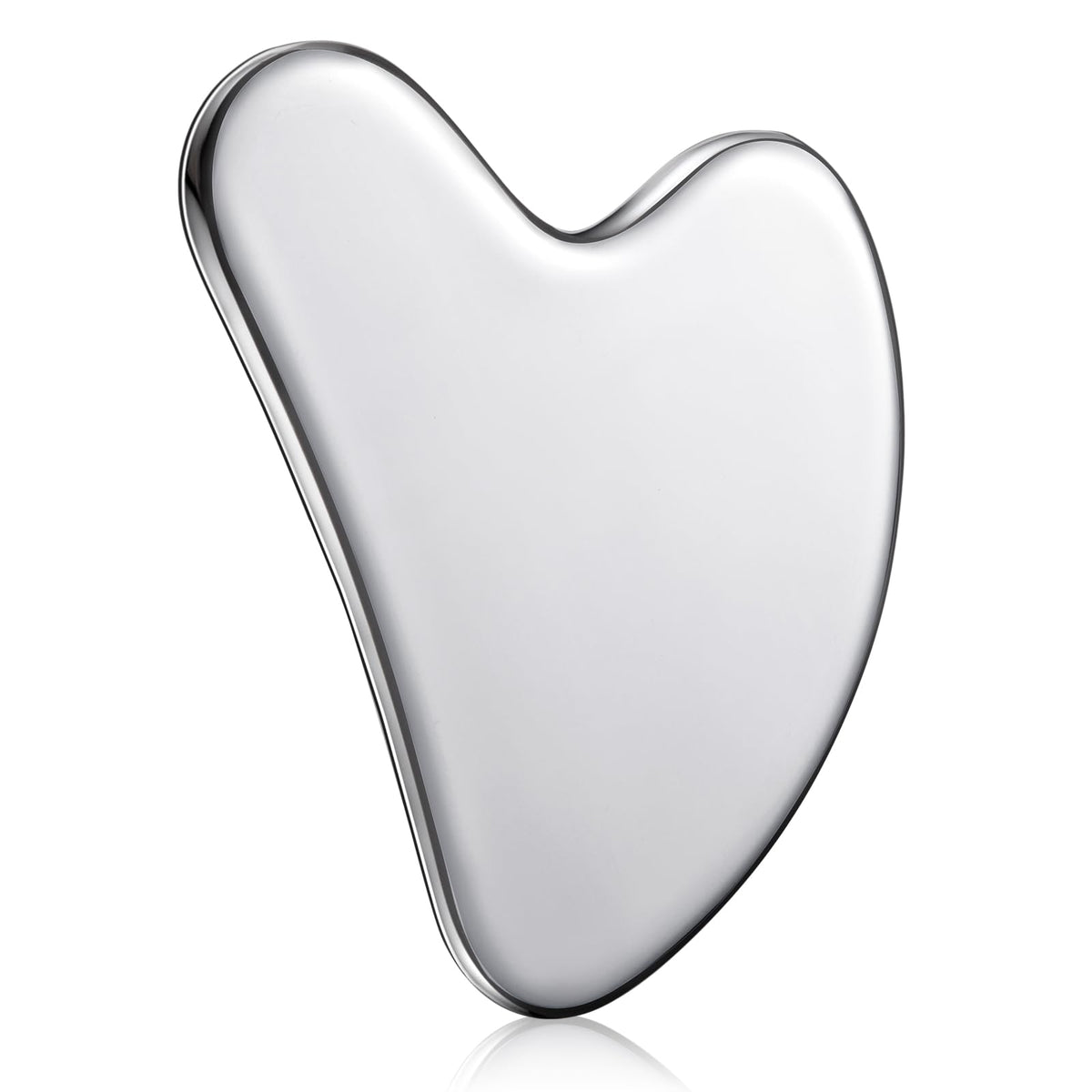 Nuanchu 304 Stainless Steel Gua Sha Facial Tool, Black, Heart