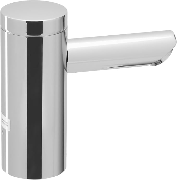 Sloan Optima EAF-250 Sensor Activated Touch-Free Faucet, Commercial Grade w/Mounting Hardware - 0.35 GPM Battery-Powered Deck-Mounted Mid Body, Polished Chrome Finish, 3335155