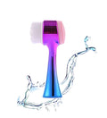Facial Cleansing Brush 2 in 1Double-Sided Facial Cleaning Brush with Soft Bristles for Deep Pore Exfoliation, Wash Makeup, Massaging (Blue)