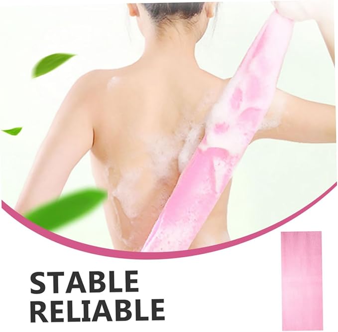 EPIGEIST 5pcs Exfoliating Back Scrubber for Shower Strap Bathing Body Washer for Improved Skin Health Convenient Hanging Design Color Random