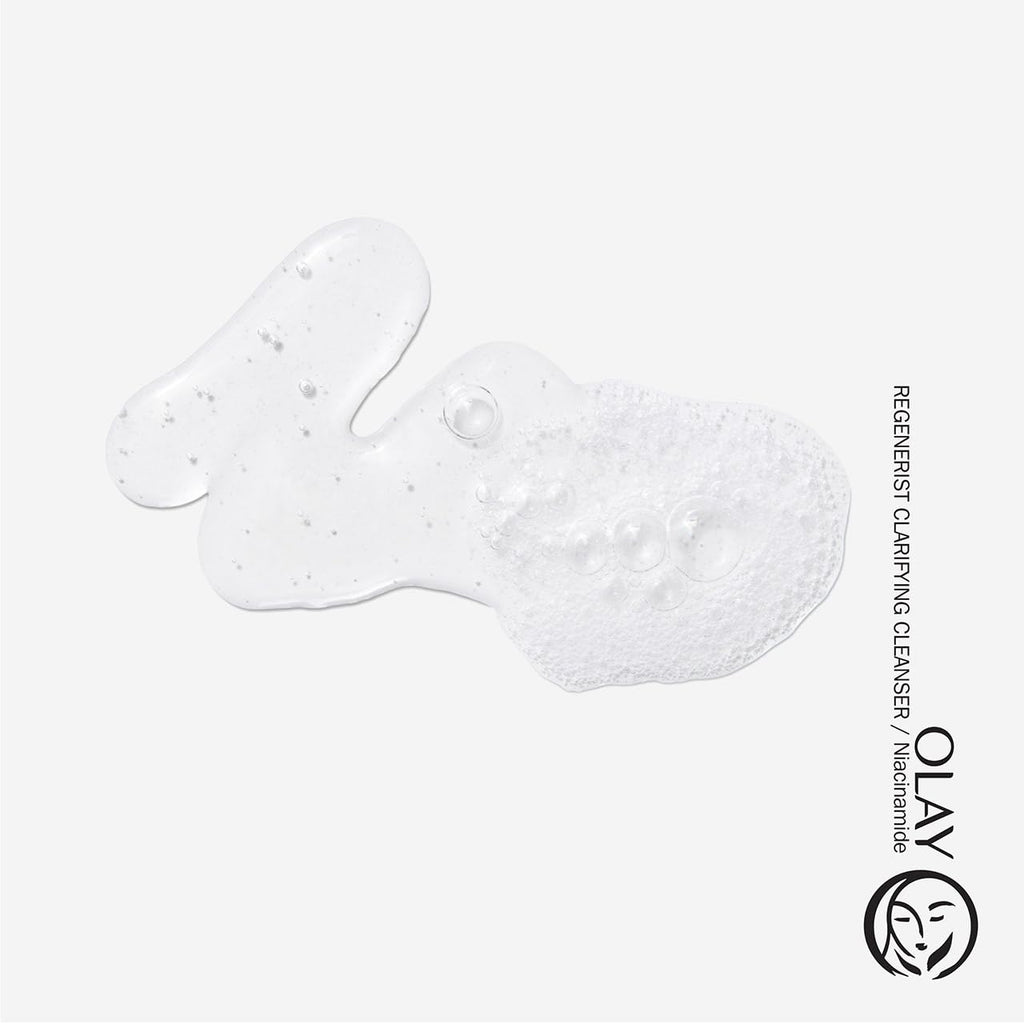 Olay Face Wash, Daily Facial Cleanser with Niacinamide, Peptides & Glycerin - Clarifying, Refreshes Skin Surface, Refines Appearance of Pores - Sulfate-Free, Paraben-Free, Oil-Free, 16 Oz