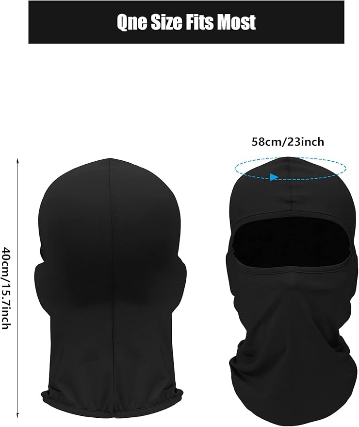 SATINIOR 9 Pack Ski Mask for Men Balaclava Full Face Shiesty Mask Breathable Summer Windproof Hood for Motorcycle Snowboard