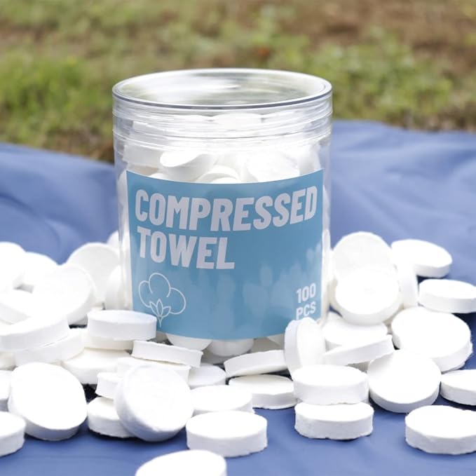 ColdCool Compressed Face Towels – Portable Disposable for Travel.