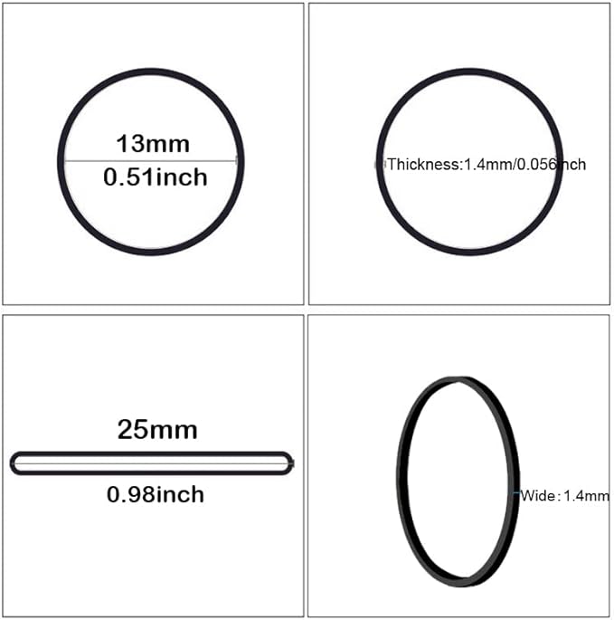 Rubber Bands mini 2000pcs rubber band black 0.5inch small Rubber Band Mini Soft Elastic Bands for Braids Diameter 13mm rubber bands for Office Supplies School