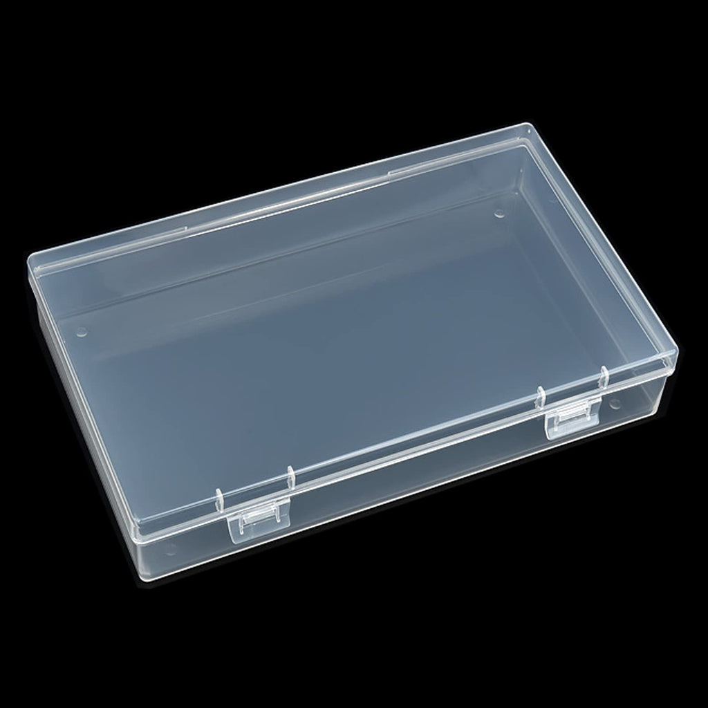 Thintinick 4 Pack Rectangular Clear Plastic Storage Containers