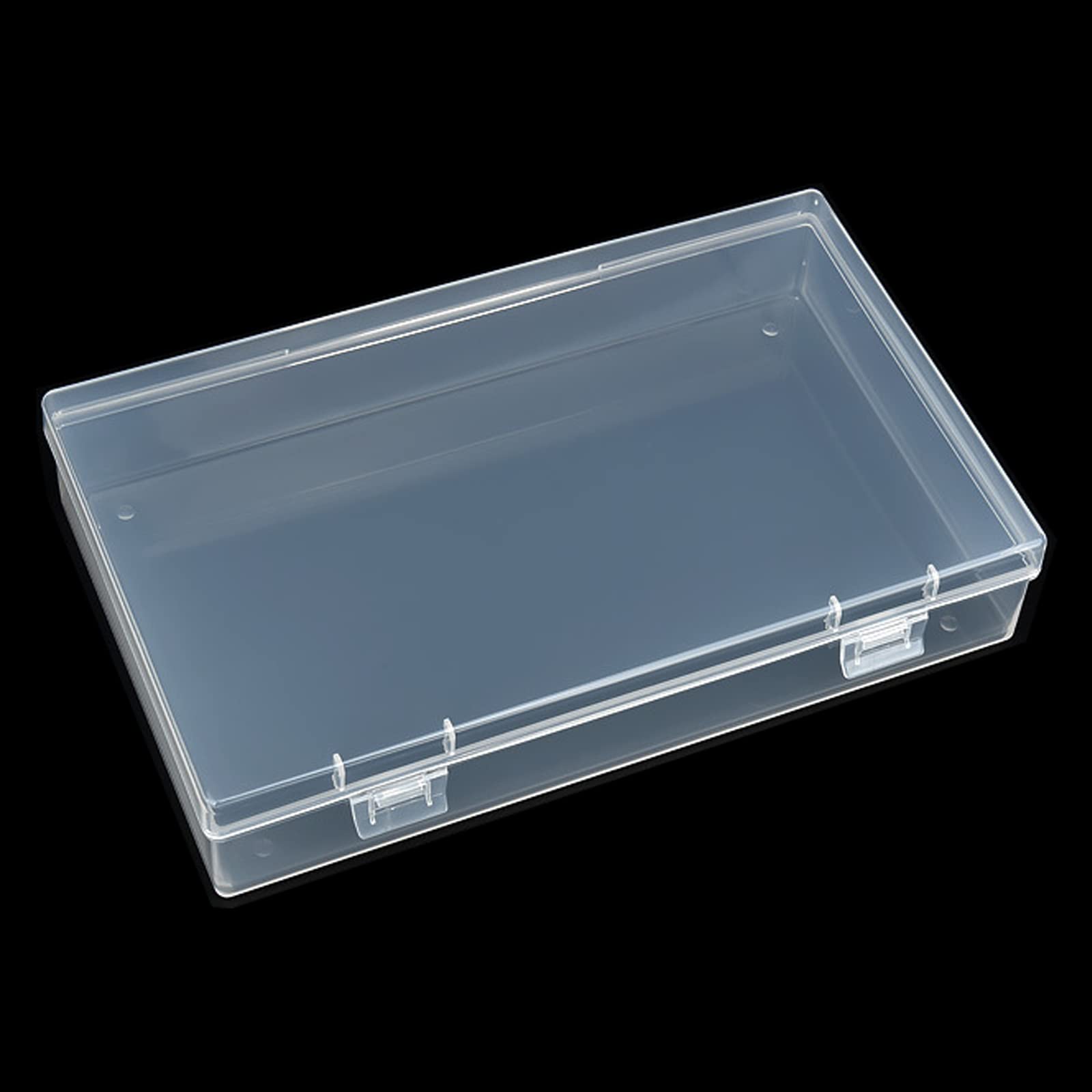 Thintinick 4 Pack Rectangular Clear Plastic Storage Containers