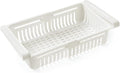 NPQPNAFC Cosmetic Jewelry Storage Box, 1PC Fridge Organizer Storage Box Refrigerator Drawer Plastic Storage Container Shelf Fruit Egg Food Storage Box Kitchen Gadgets Eggs(White)