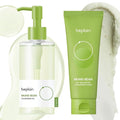 beplain Mung Bean Double Cleansing Duo | Deep Pore & Sebum Cleanser for Skin Barrier Care | Daily Cleanser for Sensitive Skin | Korean Skincare | Cleansing Oil 6.76 fl.oz & Foam Cleanser 5.07 fl.oz