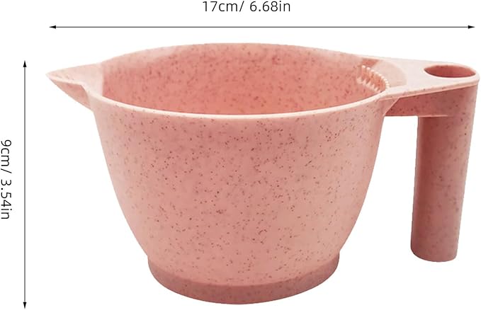 minkissy 2pcs Hair Dye Tools Hair Tint Bowl Dye Bowl Measuring Dying Colorful Mixing Salon Dying s Color s for Salon Tinting Set