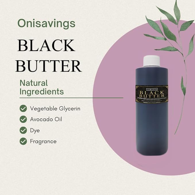 Perfume Black Butter Body Oil Scented Fragrance - Black Butter Oil Fragrance for Men - Body Long Lasting Perfume Oil - Uncut Scented Body Oil - 2 Oz (Pack of 1)