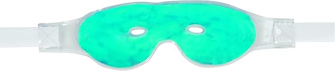 TheraCare Gel Eye Mask | Cold Therapy Compress for Puffy Eyes, Migraines & Sinus Relief | Adjustable, Reusable, Soft Gel Mask with Strap | Safe, Non-Toxic, Direct-to-Skin Use | 7.25” x 5.25”