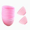 6 Pack Silicone Face Mask Mixing Bowls - Microwave & Freezer Safe, Non-Stick Esthetician Bowls for DIY Skincare, Clay Masks, Hair Color, 3.3-inch Esthetician Supplies(Pink)