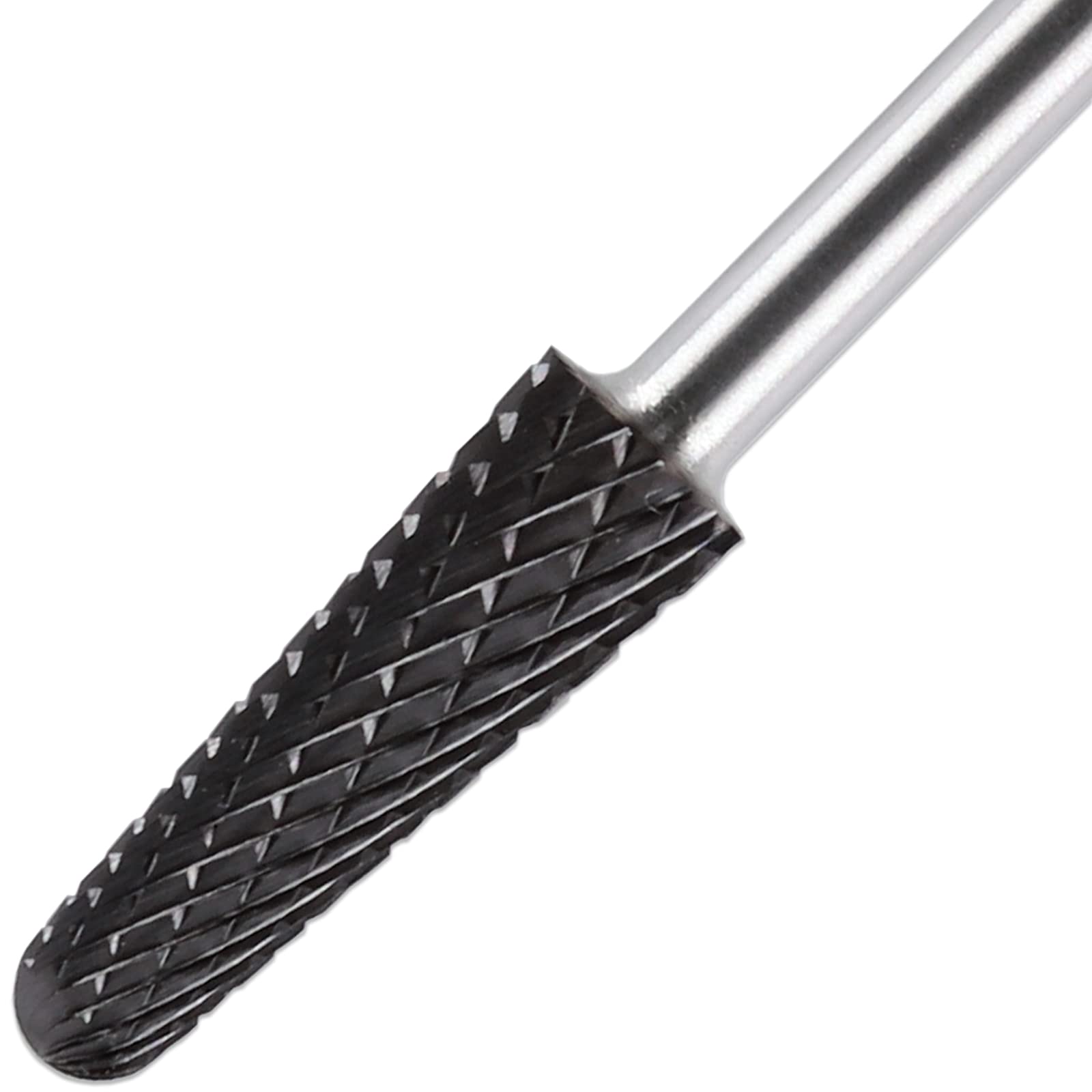 PANA USA Professional 3/32" Shank Size - Cone Shape Carbide Bit - Nail Drill Bit for Manicure Pedicure Tools Dremel Machine (Coarse, DLC Black)