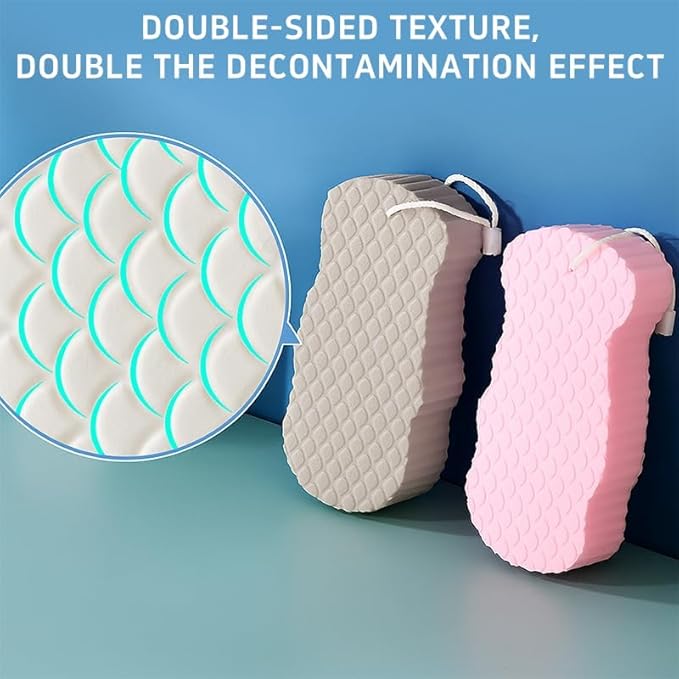 Magic Exfoliating Bath Sponge – Ultra Soft & Skin-Friendly, Reusable Dead Skin Remover for All Skin Types – Gentle Exfoliation for Men & Women