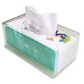 Rectangular Clear Acrylic Tissue Box, Big Box Covers Square, Bathroom Facial Napkin Box Holders, Table Clear Dryer Sheet Dispenser for Bathroom, Kitchen and Cars
