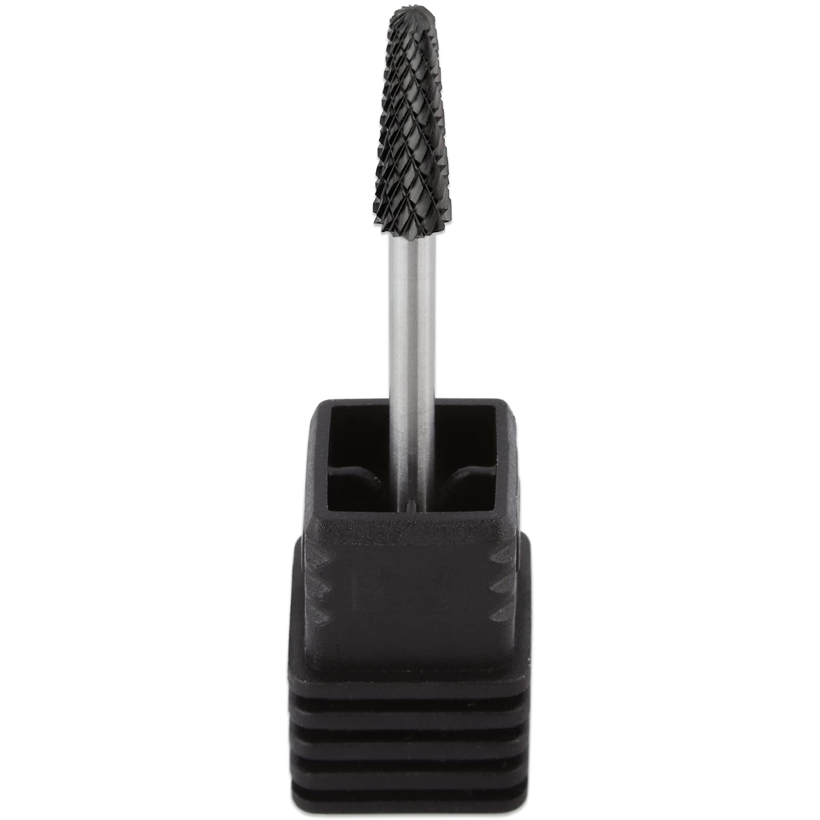PANA USA Professional 3/32" Shank Size - Cone Shape Carbide Bit - Nail Drill Bit for Manicure Pedicure Tools Dremel Machine (Extra Coarse, DLC Black)