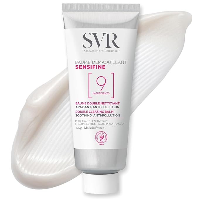 SVR - Sensifine Cleansing Balm - Sensitive Skin Care - Double Cleanser for Dry, Sensitive Skin Efficiency - Removes Makeup, Dirt & Impurities - Hypoallergenic, Dermatologically Tested - 3.5 fl.oz